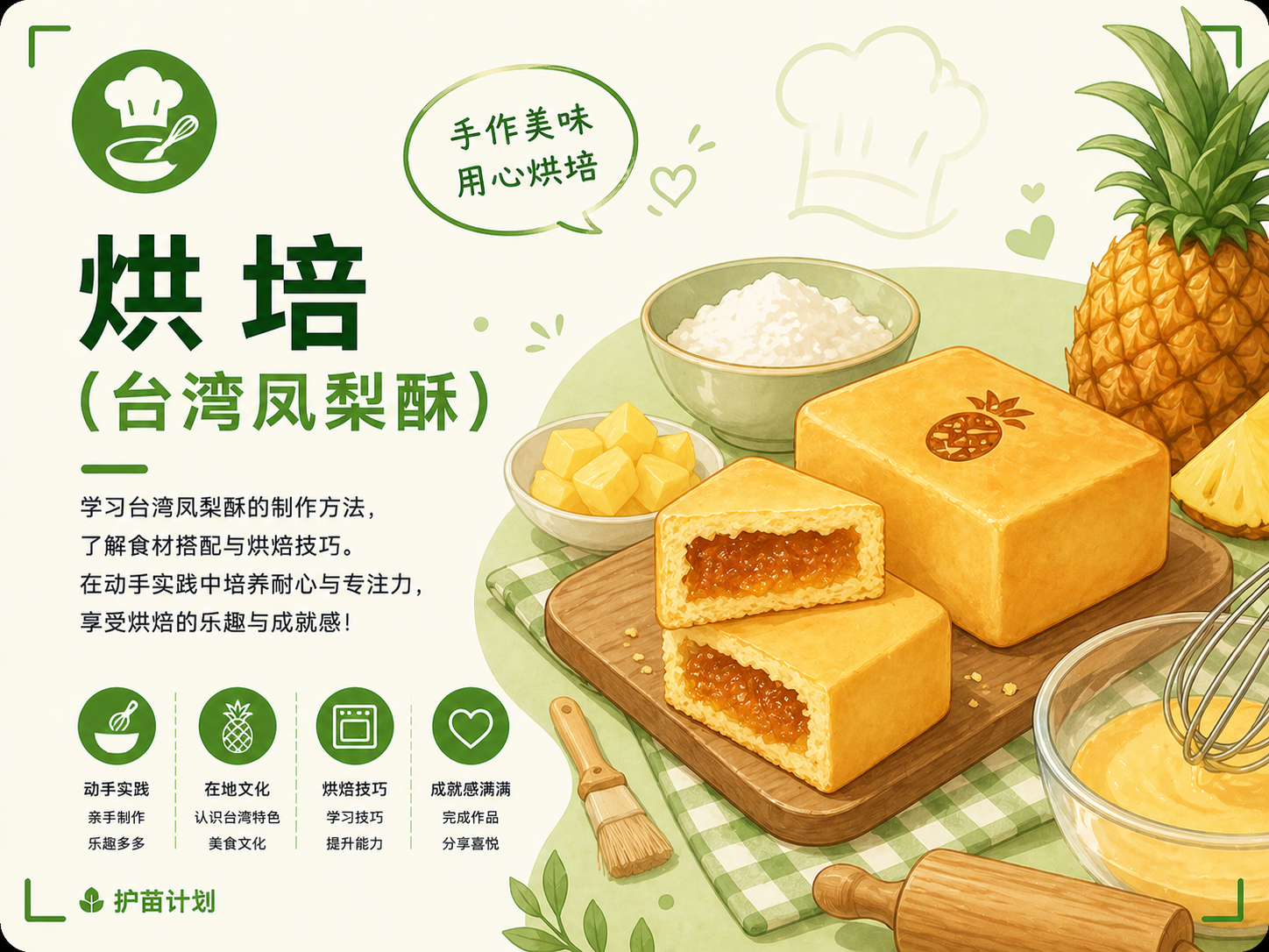 烘培（台湾凤梨酥）