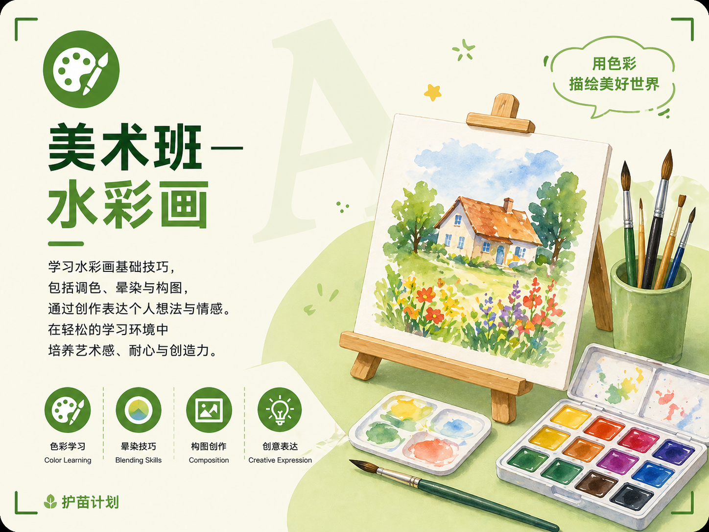 罗老师美术班-水彩画